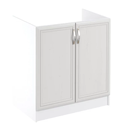 Dvoudveřová dřezová skříňka SILVARA - šířka 80 cm, borovice andersen / bílá