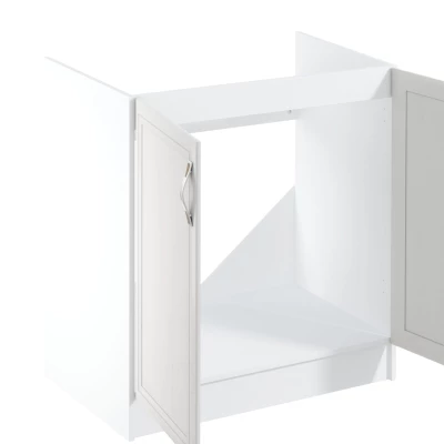 Dvoudveřová dřezová skříňka SILVARA - šířka 80 cm, borovice andersen / bílá
