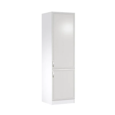 Skříň na vestavnou lednici SILVARA - šířka 60 cm, borovice andersen / bílá, pravé provedení