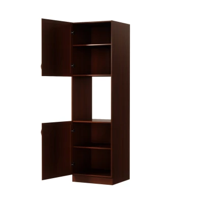 Kuchyňská skříň na vestavnou troubu SILVARA - šířka 60 cm, ořech, levé provedení