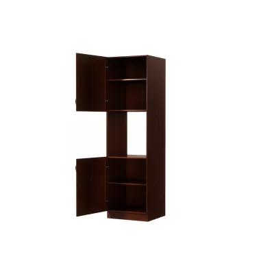 Kuchyňská skříň na vestavnou troubu SILVARA - šířka 60 cm, ořech, levé provedení