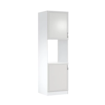 Kuchyňská skříň na vestavnou troubu SILVARA - šířka 60 cm, borovice andersen / bílá, levé provedení