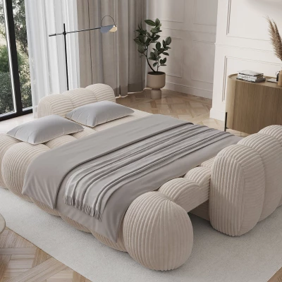 Designová pohovka do obýváku ISEN - světle béžová