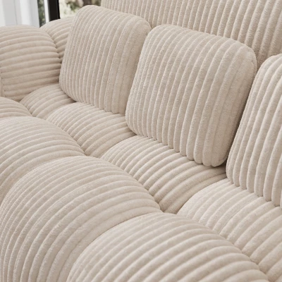 Designová pohovka do obýváku ISEN - světle béžová