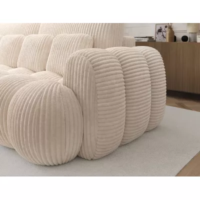 Designová pohovka do obýváku ISEN - světle béžová