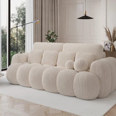 Designová pohovka do obýváku ISEN - světle béžová