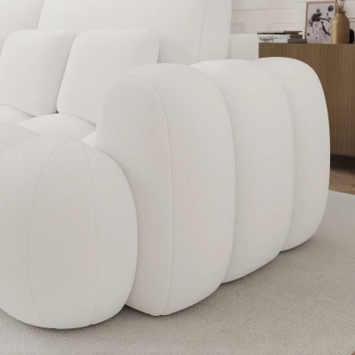 Designová pohovka do obýváku ISEN - bílá