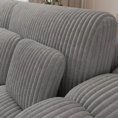 Designová pohovka do obýváku ISEN - světle šedá