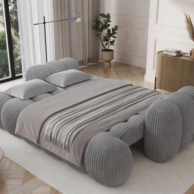 Designová pohovka do obýváku ISEN - světle šedá