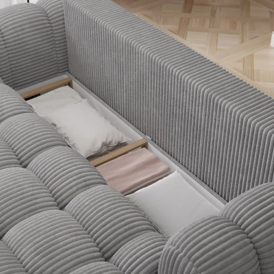 Designová pohovka do obýváku ISEN - světle šedá