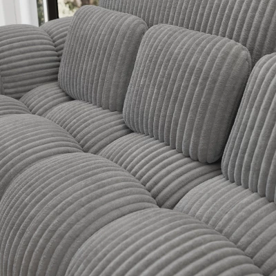 Designová pohovka do obýváku ISEN - světle šedá