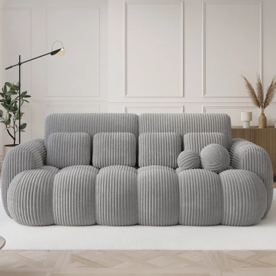 Designová pohovka do obýváku ISEN - světle šedá