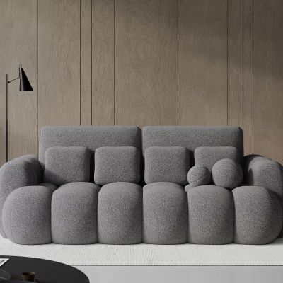 Designová pohovka do obýváku ISEN - tmavě šedá