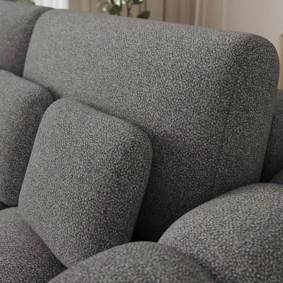 Designová pohovka do obýváku ISEN - tmavě šedá