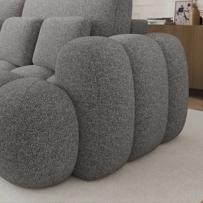 Designová pohovka do obýváku ISEN - tmavě šedá