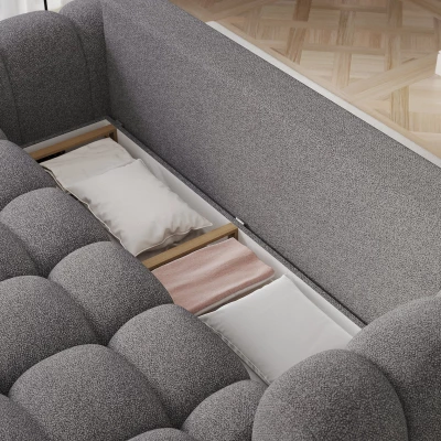 Designová pohovka do obýváku ISEN - tmavě šedá