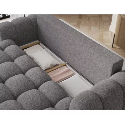 Designová pohovka do obýváku ISEN - tmavě šedá