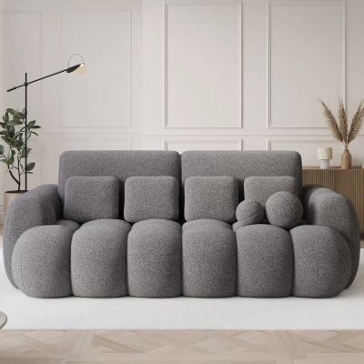 Designová pohovka do obýváku ISEN - tmavě šedá