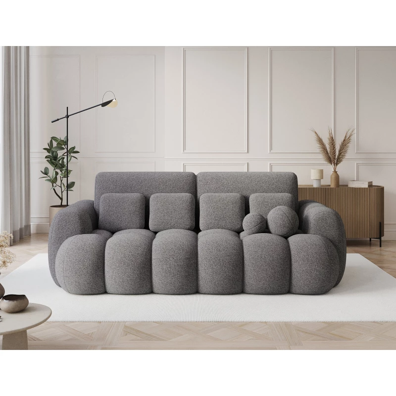 Designová pohovka do obýváku ISEN - tmavě šedá