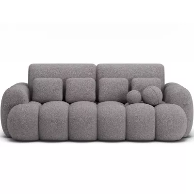 Designová pohovka do obýváku ISEN - tmavě šedá