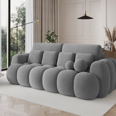 Designová pohovka do obýváku ISEN - šedá