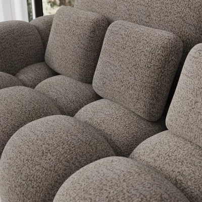 Designová pohovka do obýváku ISEN - šedohnědá