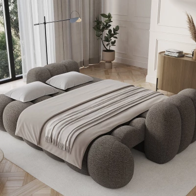 Designová pohovka do obýváku ISEN - šedohnědá
