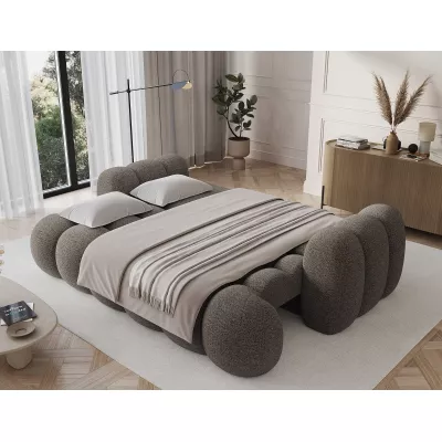 Designová pohovka do obýváku ISEN - šedohnědá