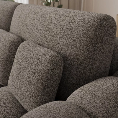 Designová pohovka do obýváku ISEN - šedohnědá