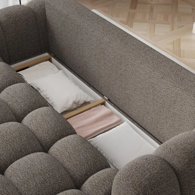 Designová pohovka do obýváku ISEN - šedohnědá