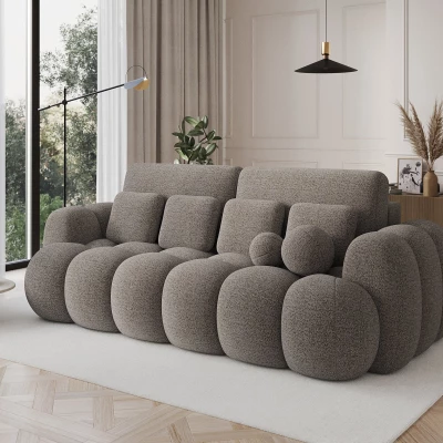 Designová pohovka do obýváku ISEN - šedohnědá