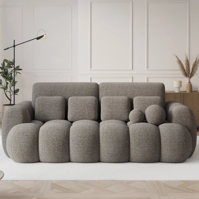 Designová pohovka do obýváku ISEN - šedohnědá