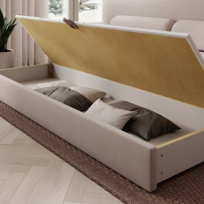 Stylová pohovka s úložným prostorem ELYSIA - světle béžová