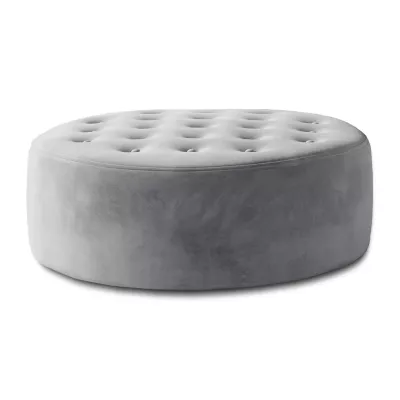 Kulatý taburet ZAYN - světle šedá