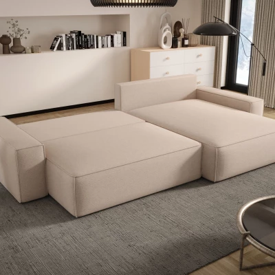 Rohová sedací souprava KAROLA 2 - šedá, pravý roh
