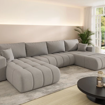 Velká sedací souprava do U BOREA 4 - popelavá