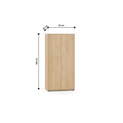 Šatní skříň 92 cm INDIGO - dub