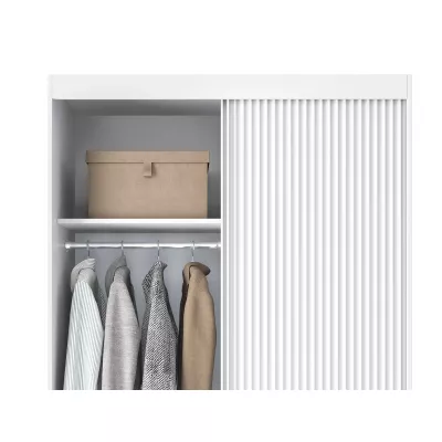 Šatní skříň s posuvnými dveřmi 120 cm SELIORA - bílá