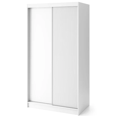 Šatní skříň s posuvnými dveřmi 120 cm SELIORA - bílá