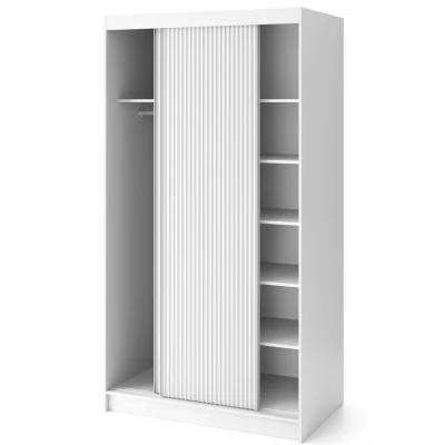 Šatní skříň s posuvnými dveřmi 120 cm SELIORA - bílá