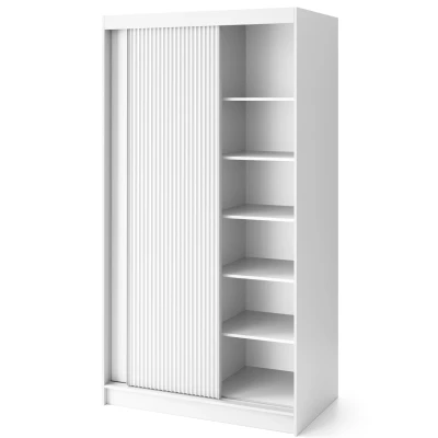 Šatní skříň s posuvnými dveřmi 120 cm SELIORA - bílá