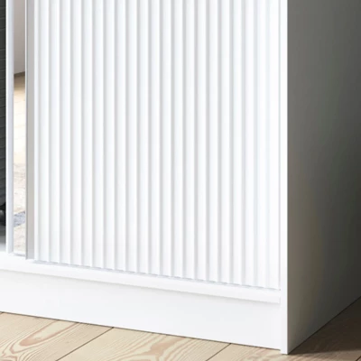 Zrcadlová skříň s posuvnými dveřmi 120 cm SELIORA - bílá