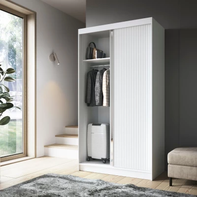 Zrcadlová skříň s posuvnými dveřmi 120 cm SELIORA - bílá