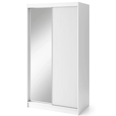 Zrcadlová skříň s posuvnými dveřmi 120 cm SELIORA - bílá