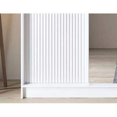 Zrcadlová skříň s posuvnými dveřmi 180 cm SELIORA - bílá