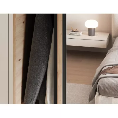 Šatní skříň s posuvnými dveřmi 120 cm ZORIANA - dub artisan