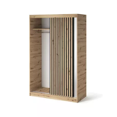 Šatní skříň s posuvnými dveřmi 120 cm ZORIANA - dub artisan