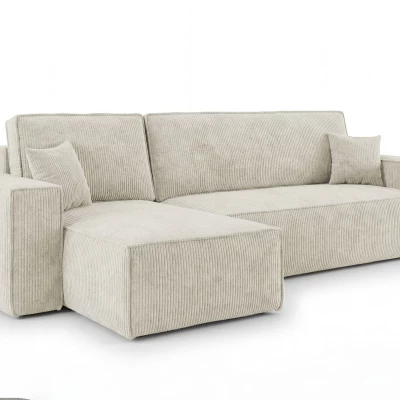 Rozkládací sedací souprava KAROLA MINI - špinavá bílá, levý roh