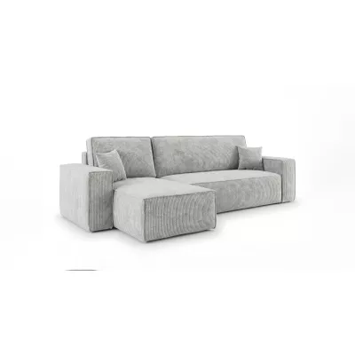 Rozkládací sedací souprava KAROLA MINI - šedomodrá, levý roh