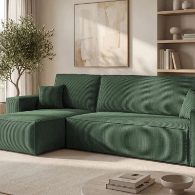 Rozkládací sedací souprava KAROLA MINI - khaki, levý roh